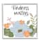 Stupell Industries Kindness Matters Sentiment Floral Bouquet Green Leaves in White Frame Wall Art